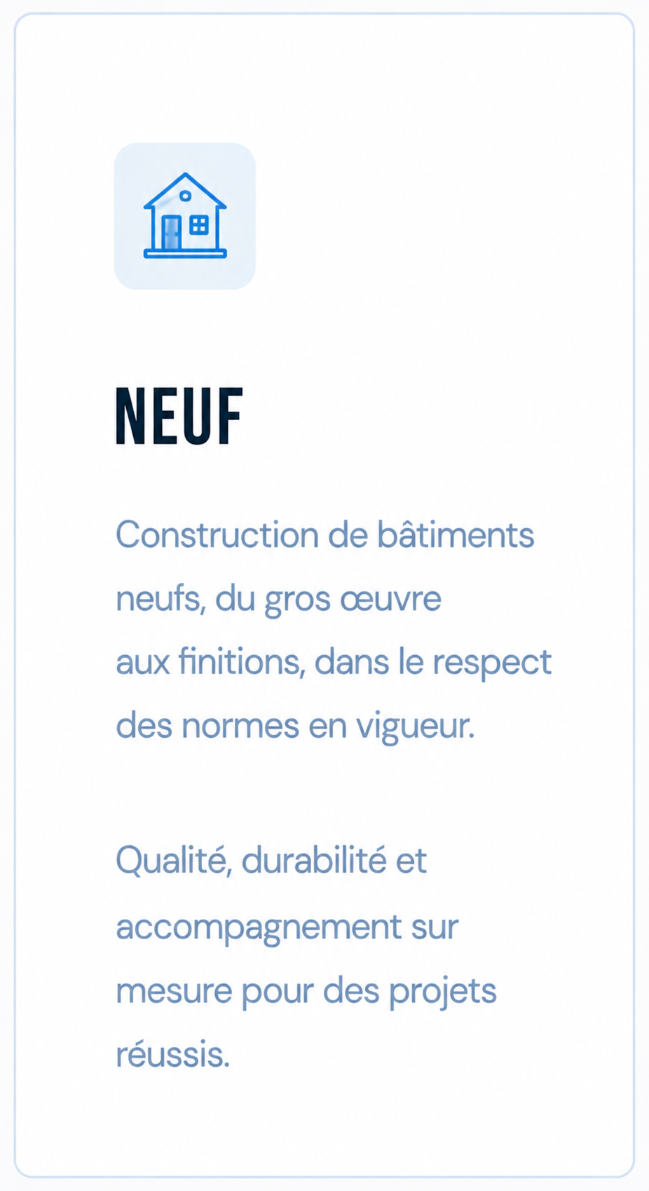 Construction neuve