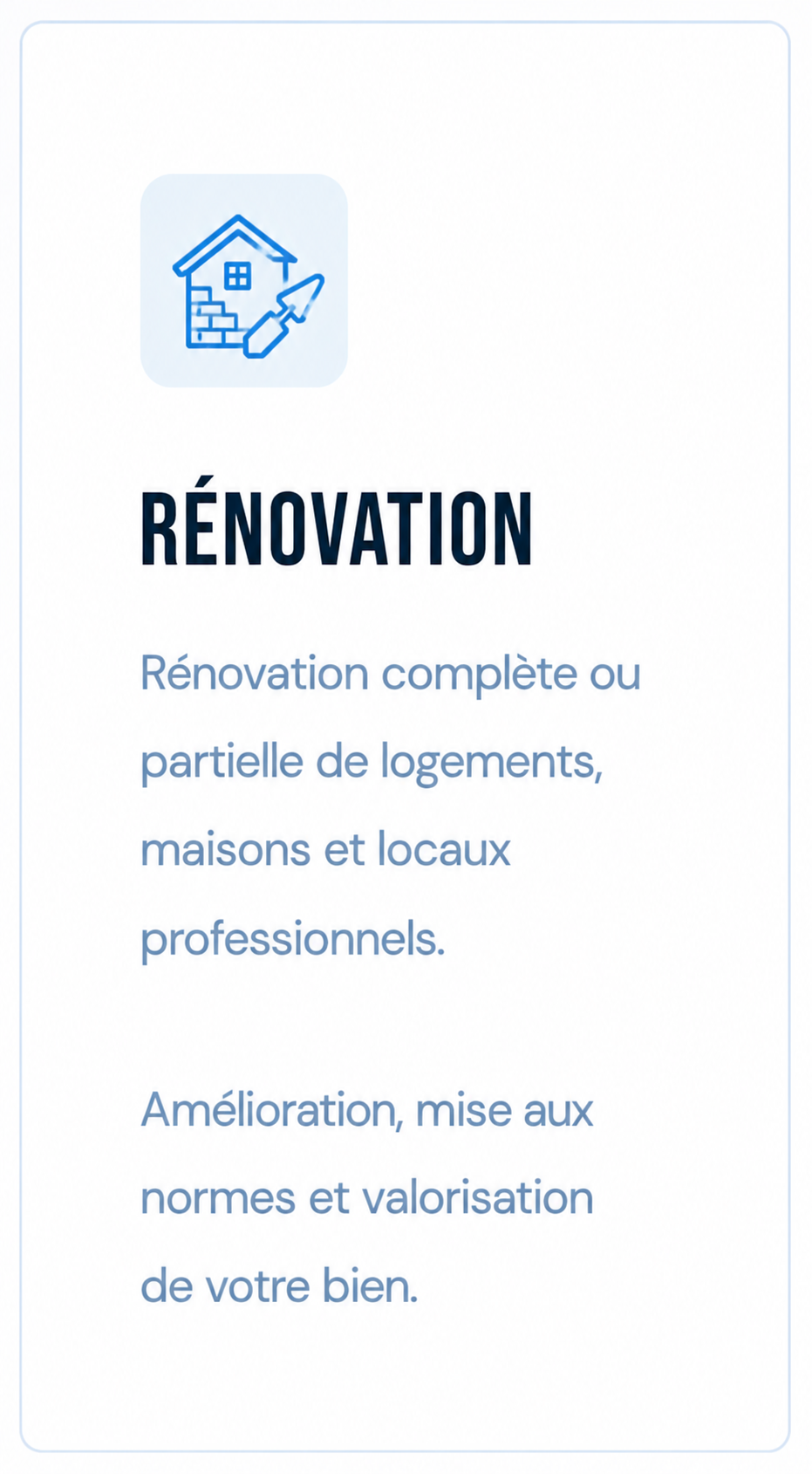 Rénovation